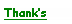 Text Box: Thank�s